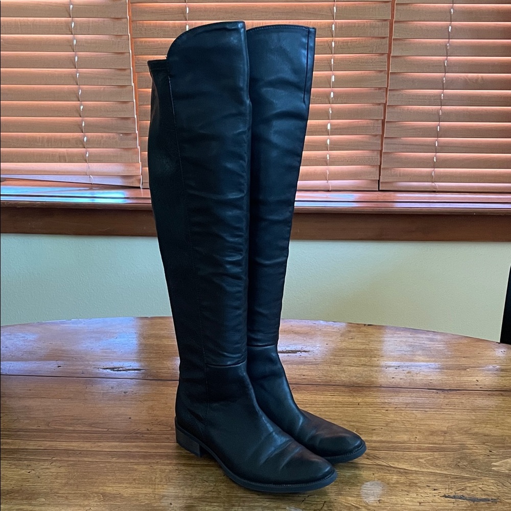 Sundance Sandrine Leather Knee High Boots